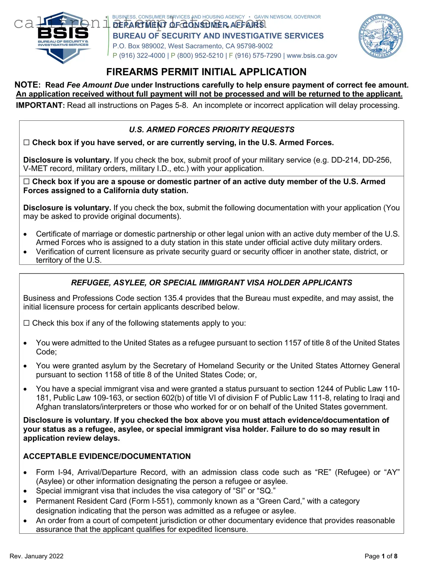 Fill Out a Valid California Gun Permit Application Template