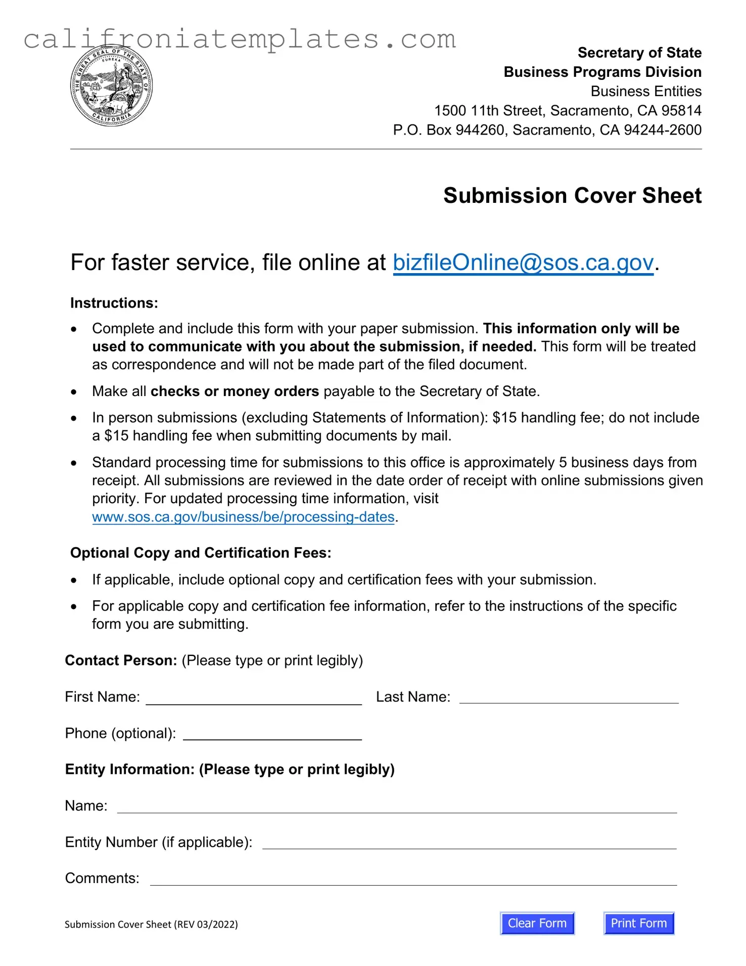 Fill Out a Valid California Llc 1 Template