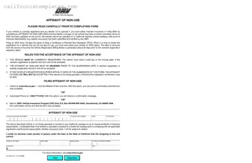 Fill Out a Valid California Affidavit of Non-Use REG 5090 Template