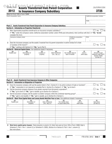 Fill Out a Valid California 3725 Template