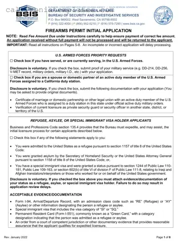 Fill Out a Valid California Gun Permit Application Template