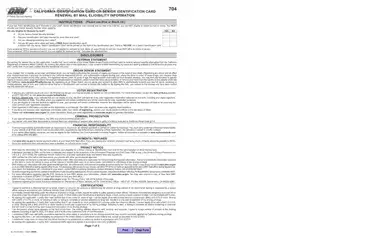 Fill Out a Valid California Id Card Template