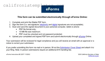 Fill Out a Valid California Llp 2 Template